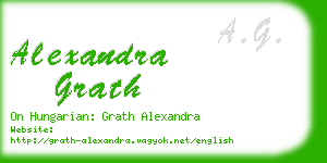 alexandra grath business card